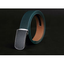 Polished skinny blue man leat"H"er belt